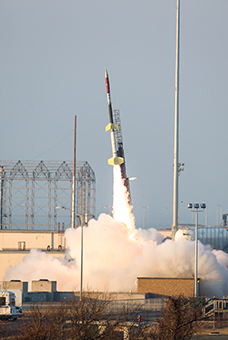 Sounding Rocket carrying the CARE II payload launches from Andoya Rocket Range in Norway.